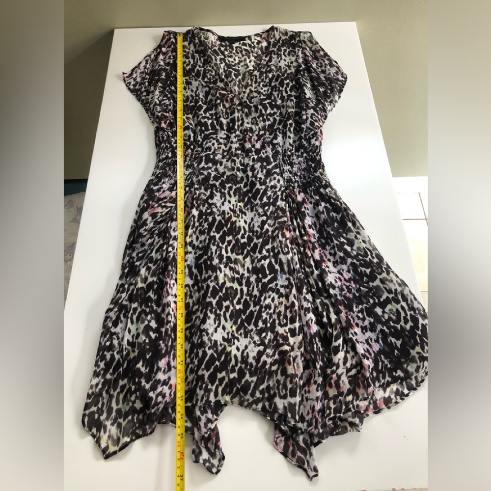 ALLSAINTS Malley Leofall Leopard Print Dress Size: M - Picture 12 of 16